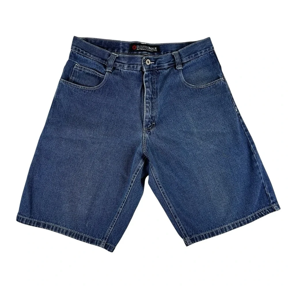 Vintage Southpole Shorts Mens 36 Blue Baggy Skater Y2K Hip Hop Rap Grunge Jorts